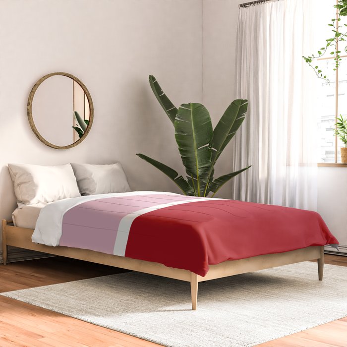 Color Block IV Pink Red Comforter Gallery Image 2