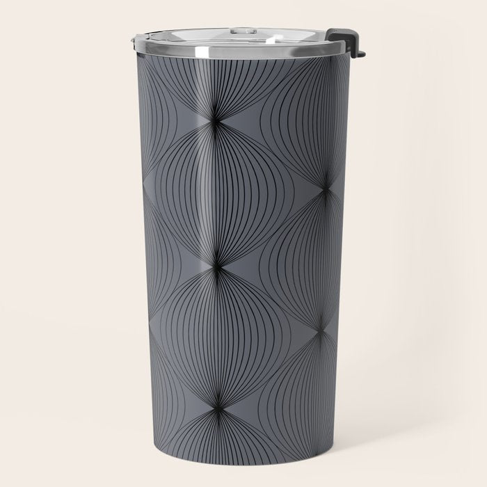 Geometric Orb Pattern XVIII Travel Mug Gallery Image 2