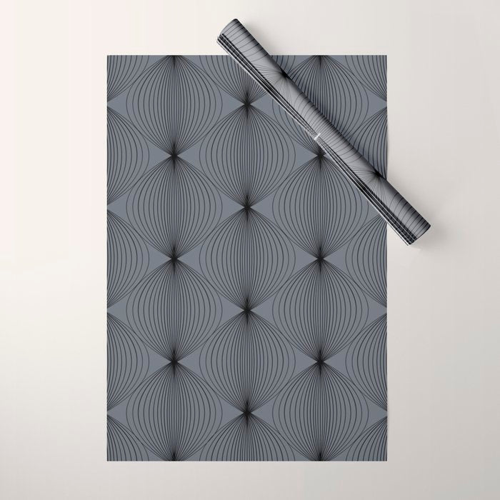Geometric Orb Pattern XVIII Wrapping Paper Gallery Image 1