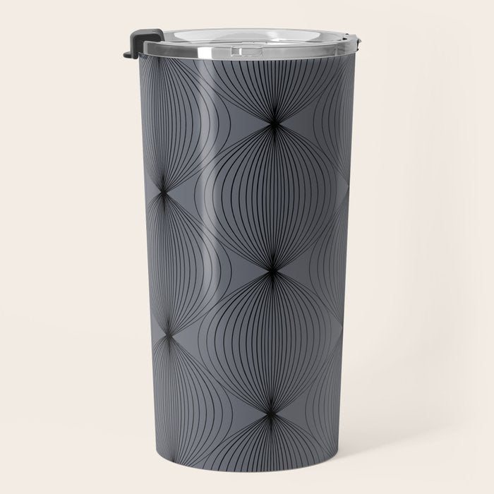 Geometric Orb Pattern XVIII Travel Mug Gallery Image 3