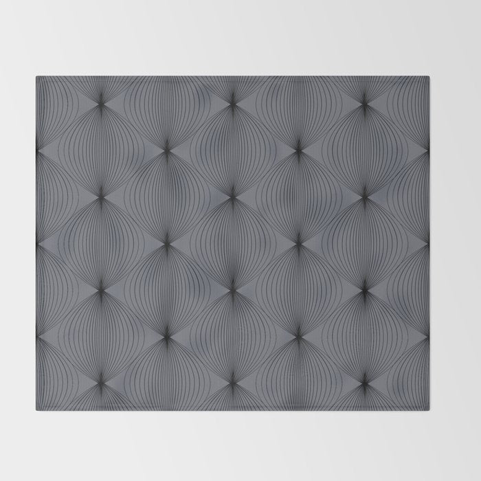 Geometric Orb Pattern XVIII Throw Blanket Gallery Image 2