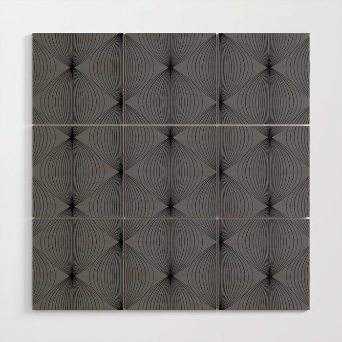 Geometric Orb Pattern XVIII Wood Wall Art Gallery Image 1