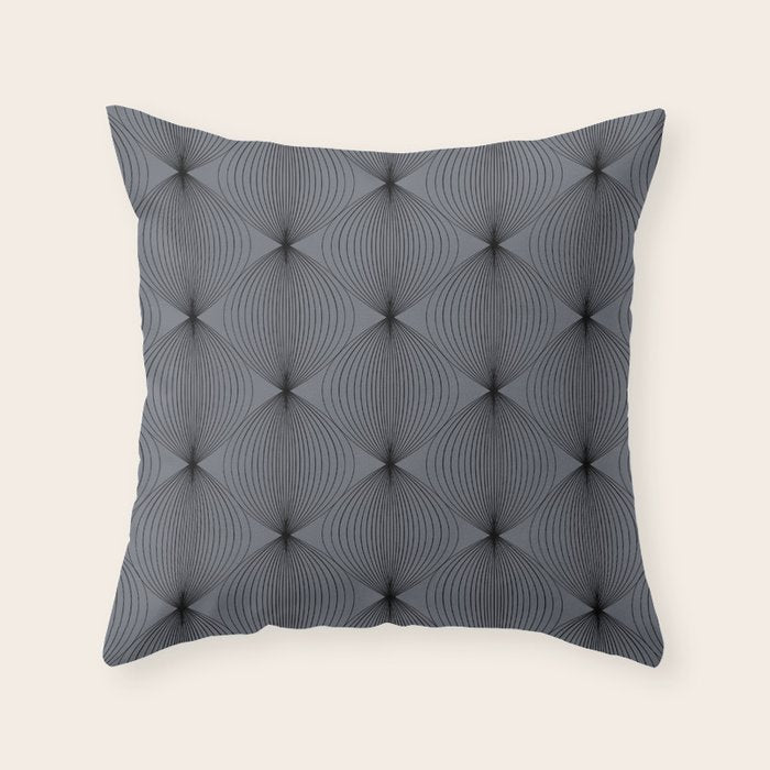 Geometric Orb Pattern XVIII Throw Pillow Gallery Image 6