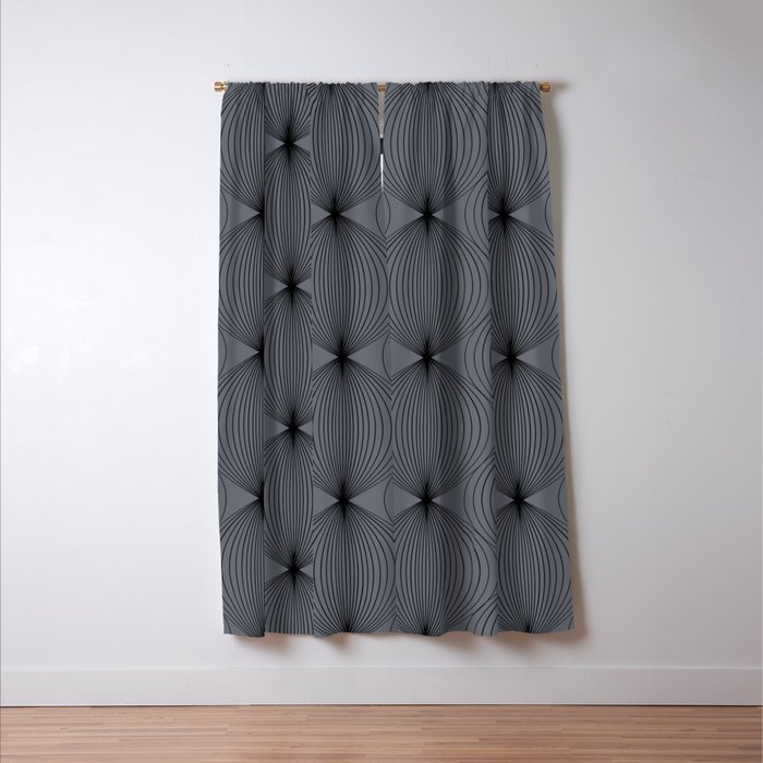 Geometric Orb Pattern XVIII Window Curtain Gallery Image 3