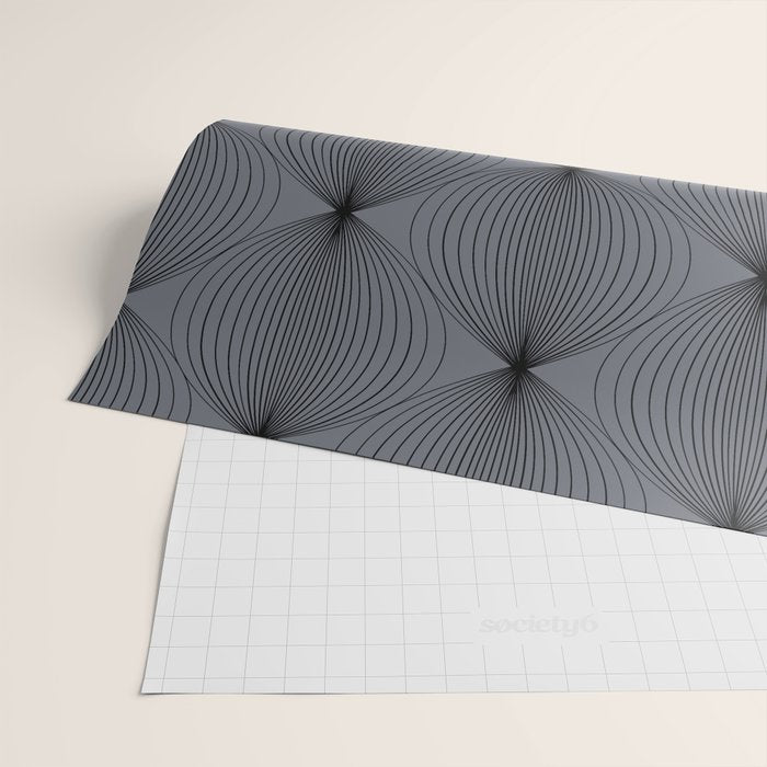 Geometric Orb Pattern XVIII Wrapping Paper Gallery Image 2