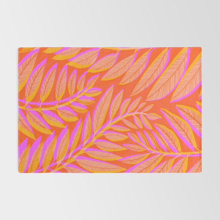 Hot Tropics II - Vertical Pink Orange Palette Rug Gallery Image 2