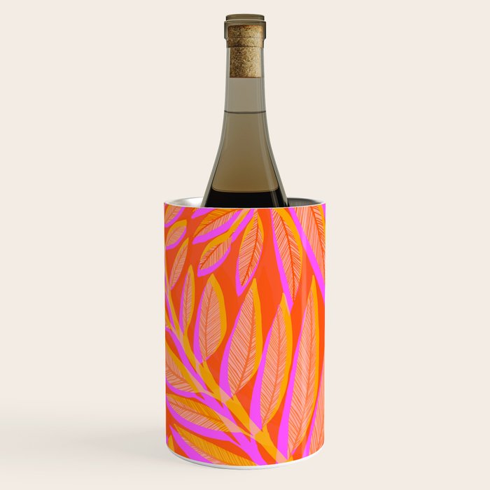 Hot Tropics II - Vertical Pink Orange Palette Wine Chiller Gallery Image 3