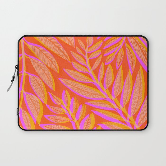 Hot Tropics II - Vertical Pink Orange Palette Laptop Sleeve Gallery Image 1