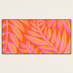 Hot Tropics II - Vertical Pink Orange Palette Desk Mat Gallery Image 3