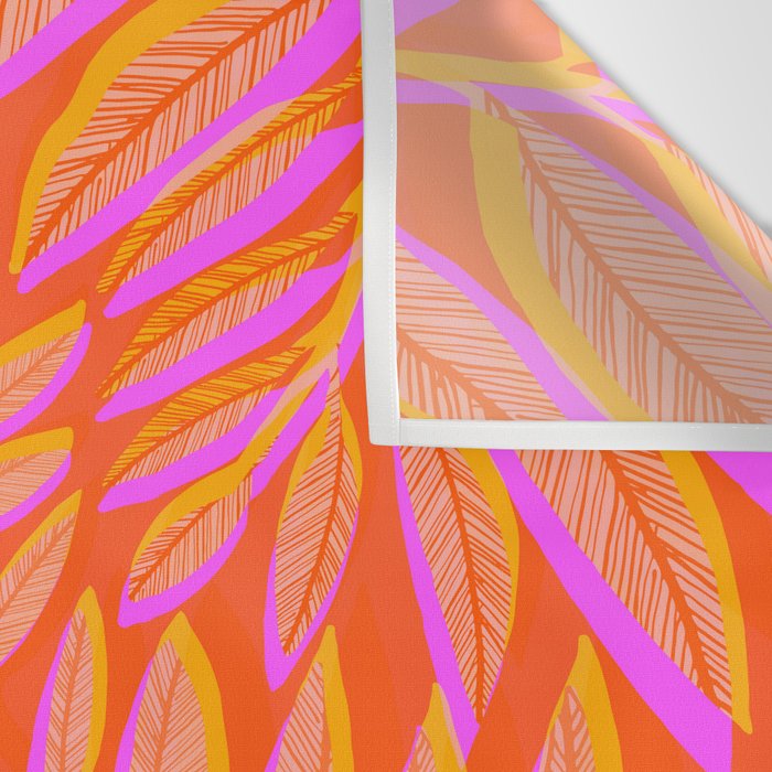 Hot Tropics II - Vertical Pink Orange Palette Wall Tapestry Gallery Image 3