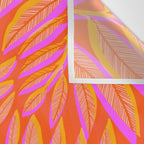 Hot Tropics II - Vertical Pink Orange Palette Wall Tapestry Gallery Image 3