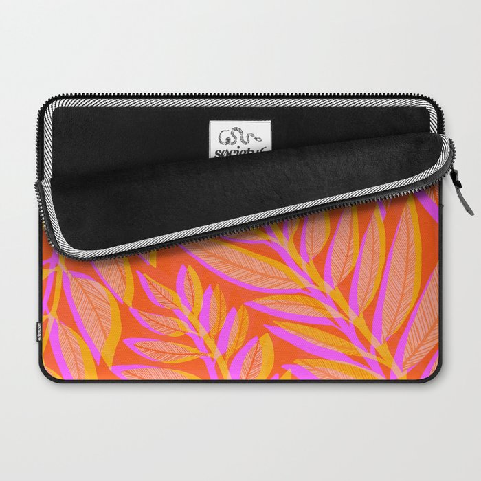 Hot Tropics II - Vertical Pink Orange Palette Laptop Sleeve Gallery Image 2