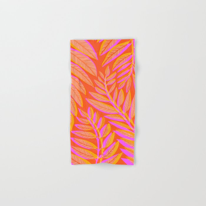 Hot Tropics II - Vertical Pink Orange Palette Towels Gallery Image 1