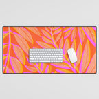 Hot Tropics II - Vertical Pink Orange Palette Desk Mat Gallery Image 1