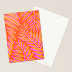 Hot Tropics II - Vertical Pink Orange Palette Stationery Card Gallery Image 2