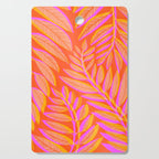 Hot Tropics II - Vertical Pink Orange Palette Cutting Board Gallery Image 1