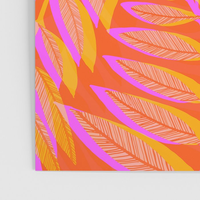 Hot Tropics II - Vertical Pink Orange Palette Poster Gallery Image 3