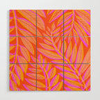 Hot Tropics II - Vertical Pink Orange Palette Wood Wall Art Gallery Image 1