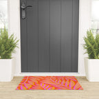 Hot Tropics II - Vertical Pink Orange Palette Welcome Mat Gallery Image 3