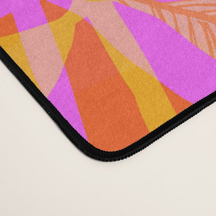 Hot Tropics II - Vertical Pink Orange Palette Desk Mat Gallery Image 4