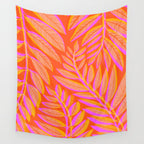 Hot Tropics II - Vertical Pink Orange Palette Wall Tapestry Gallery Image 4