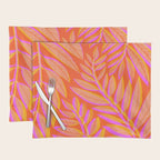 Hot Tropics II - Vertical Pink Orange Palette Placemat Gallery Image 1