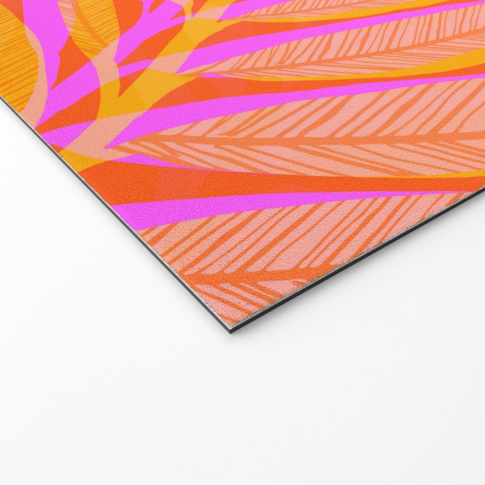 Hot Tropics II - Vertical Pink Orange Palette Welcome Mat Gallery Image 2