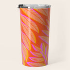 Hot Tropics II - Vertical Pink Orange Palette Travel Mug Gallery Image 3