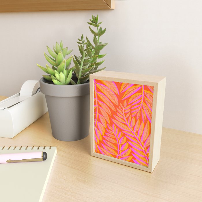 Hot Tropics II - Vertical Pink Orange Palette Mini Art Print Gallery Image 2