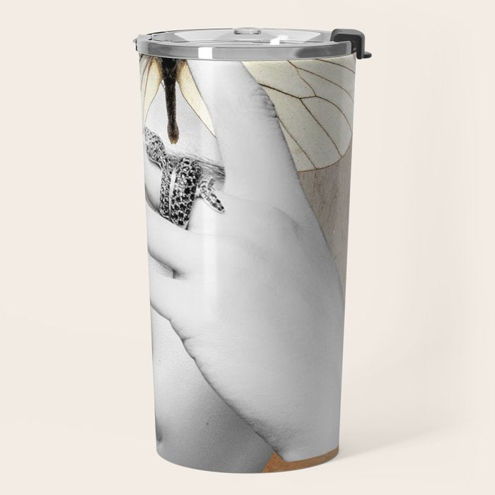 collage art / butterfly 2 Travel Mug Gallery Image 2