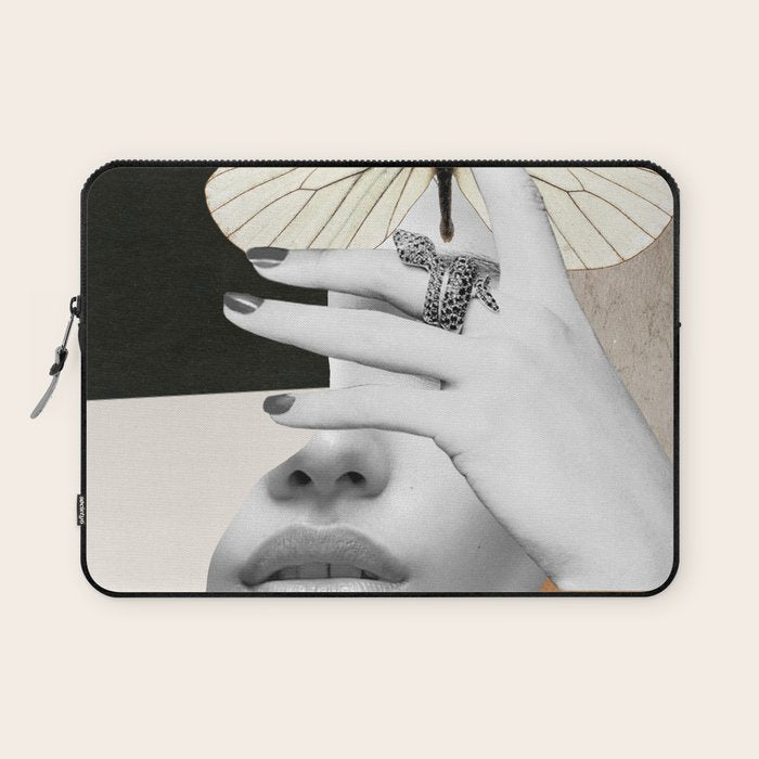 collage art / butterfly 2 Laptop Sleeve Gallery Image 1