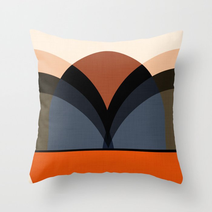 Macroflora - Autumn Throw Pillow Gallery Image 1