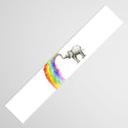 Baby Elephant Spraying Rainbow Table Runner Gallery Image 3