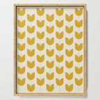 Spring Tulips II Yellow Mid Century Flowers Serving Tray Gallery Image 1
