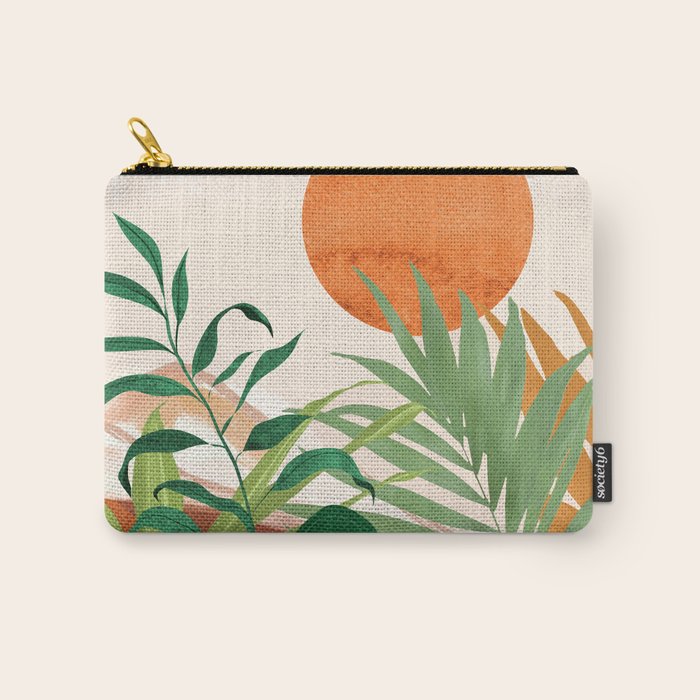 Abstract Art Tropical Garden 16 Carry All Pouch Gallery Image 1