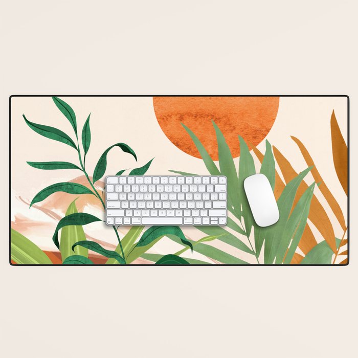 Abstract Art Tropical Garden 16 Desk Mat Gallery Image 1