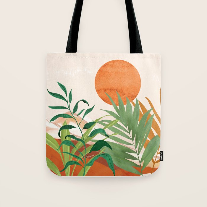 Abstract Art Tropical Garden 16 Tote Bag Gallery Image 1