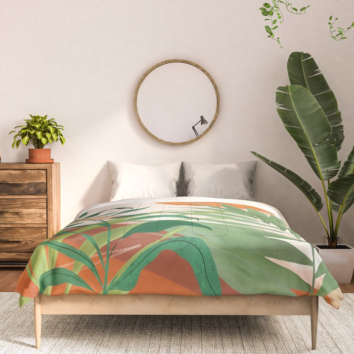 Abstract Art Tropical Garden 16 Comforter Gallery Image 3
