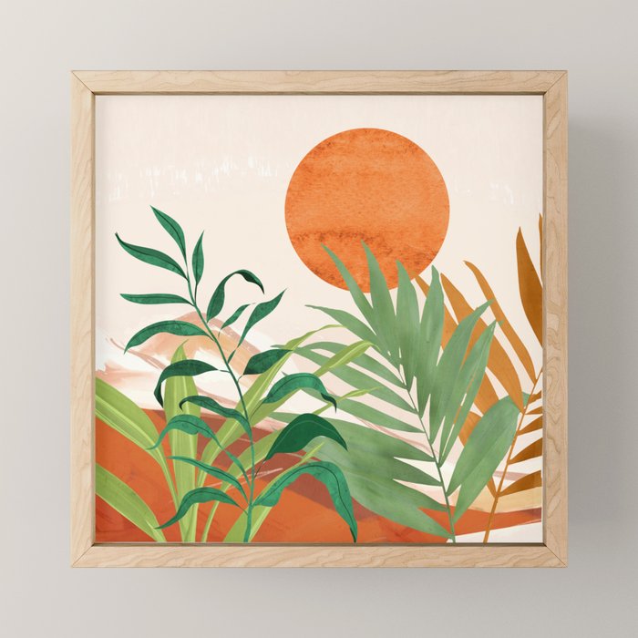 Abstract Art Tropical Garden 16 Mini Art Print Gallery Image 1