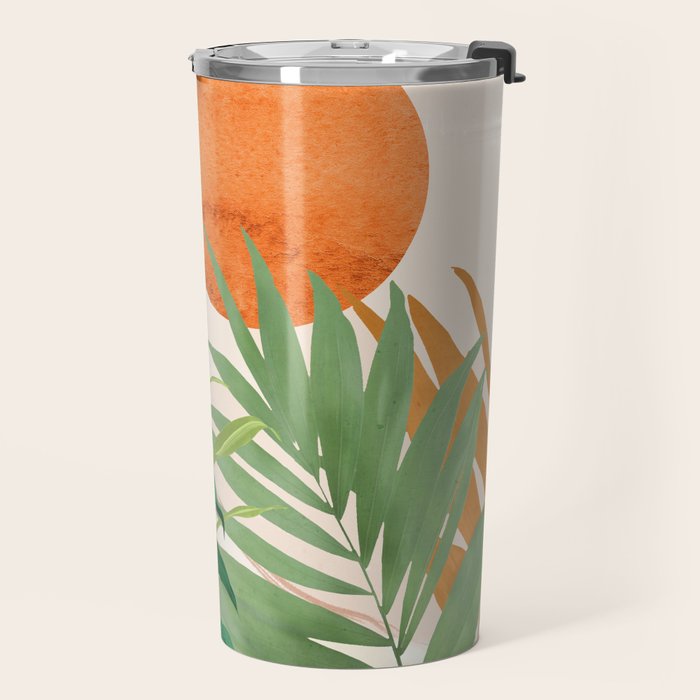 Abstract Art Tropical Garden 16 Travel Mug Gallery Image 2