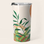 Abstract Art Tropical Garden 16 Travel Mug Gallery Image 3