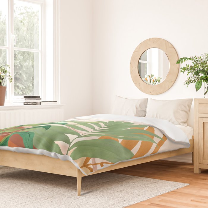 Abstract Art Tropical Garden 16 Duvet Cover Gallery Image 2