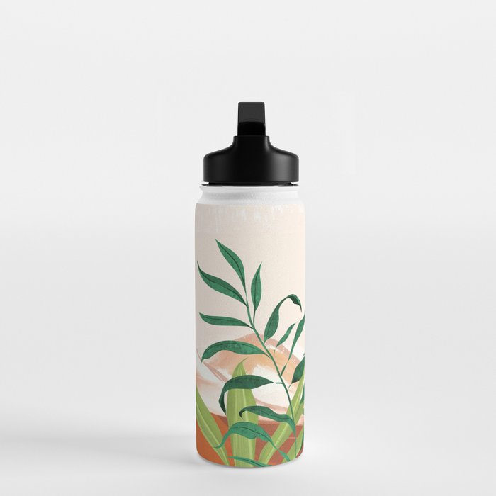 Abstract Art Tropical Garden 16 Water Bottle Gallery Image 3