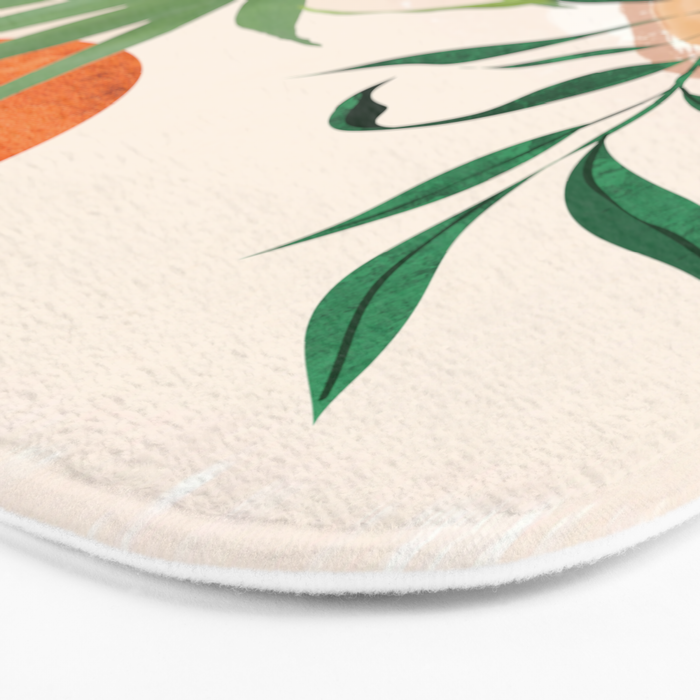Abstract Art Tropical Garden 16 Bath Mat Gallery Image 3