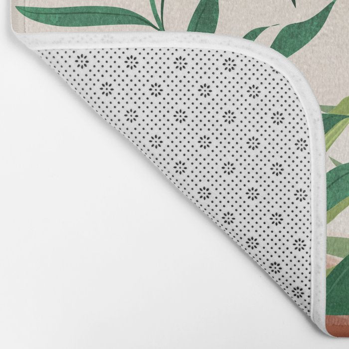 Abstract Art Tropical Garden 16 Bath Mat Gallery Image 2