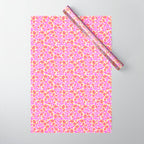 Tropical Blooms Pattern - Pink and Orange Wrapping Paper Gallery Image 1