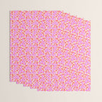 Tropical Blooms Pattern - Pink and Orange Wrapping Paper Gallery Image 3