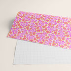Tropical Blooms Pattern - Pink and Orange Wrapping Paper Gallery Image 2