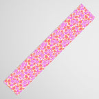 Tropical Blooms Pattern - Pink and Orange Table Runner Gallery Image 3