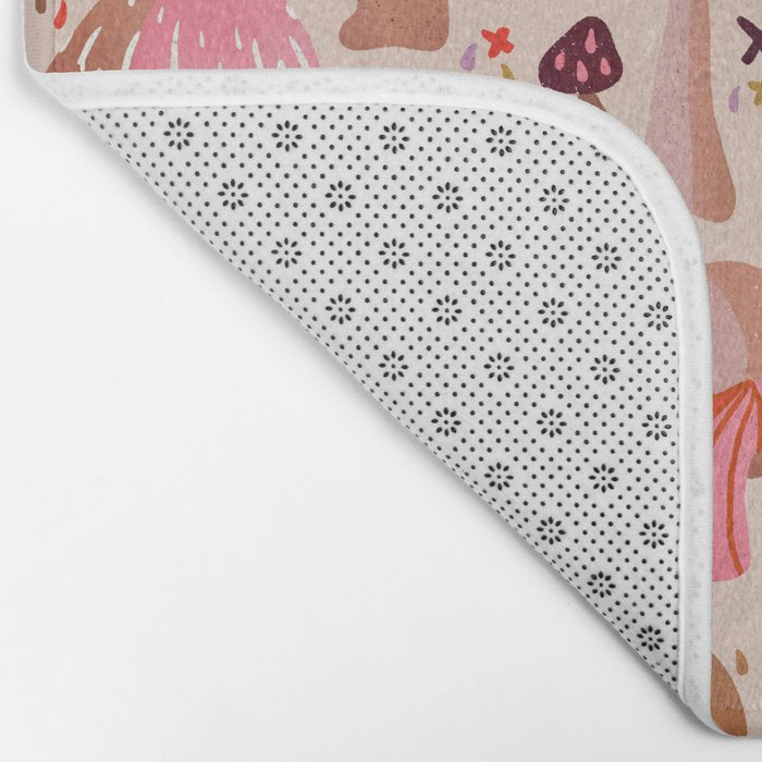 Mushroom Collection â Pink Bath Mat Gallery Image 2